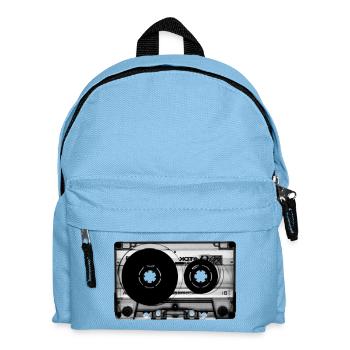 Cassette Audio Vintage Design - Kids' Backpack - light blue - Front