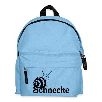 Schnecke - Kinder Rucksack - Hellblau - Vorne
