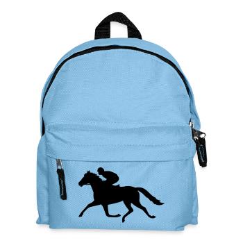reiter reiten pferdesport - Kinder Rucksack - Hellblau - Vorne