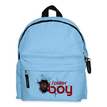 Arachnid Hero: Crimson Web Emblem - Kids' Backpack - light blue - Front