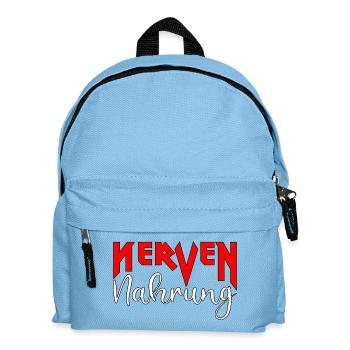 Nervennahrung Nahrung Essen Anspannung Entspannen - Kinder Rucksack - Hellblau - Vorne