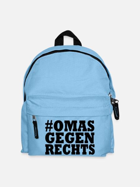 Omas gegen rechts - Kinder Rucksack - Hellblau