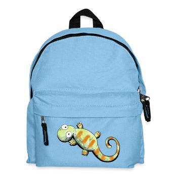 Happy Gecko I Lizard - Kids' Backpack - light blue - Front