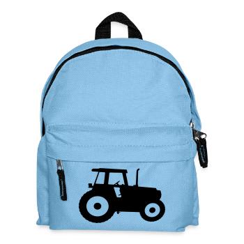 Tractor silhouette silhouette agricultural machine - Kids' Backpack - light blue - Front