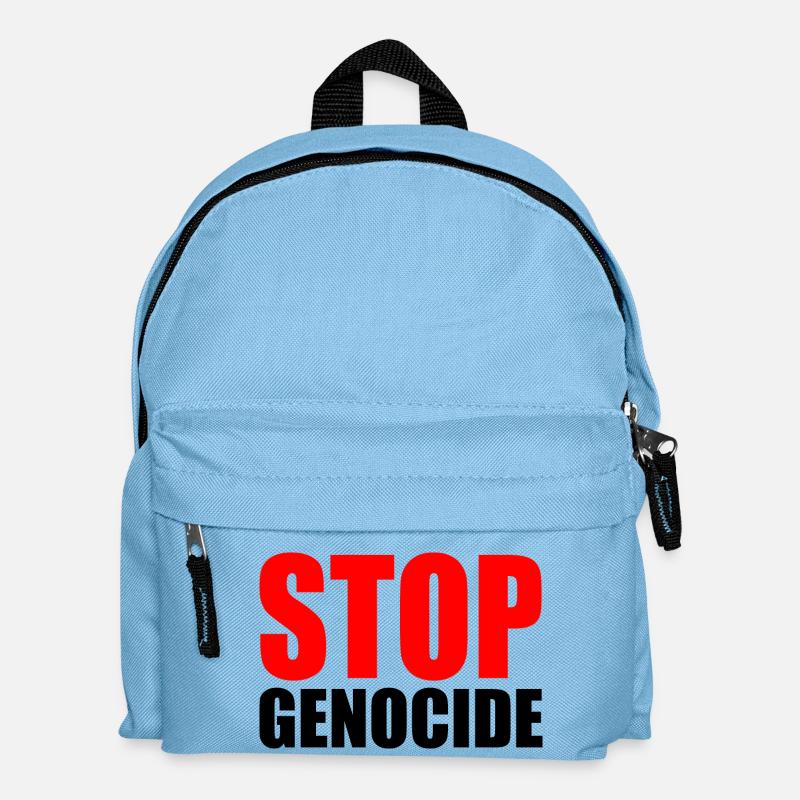 Stop genocide - Sac à dos Enfant - bleu clair