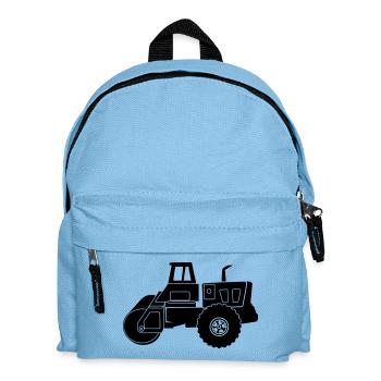 Transparente Walzenmaschine - Kinder Rucksack - Hellblau - Vorne