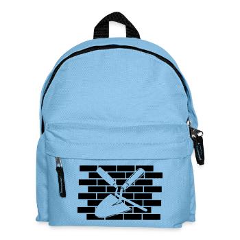 Joint nail and trowel cut out - Kids' Backpack - light blue - Front