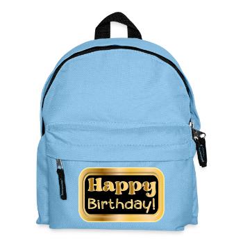 HAPPY BIRTHDAY WISHES - CONGRATULATIONS - Kids' Backpack - light blue - Front