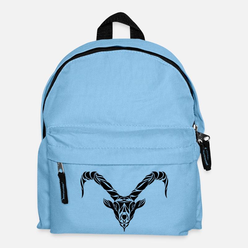 Steinbock - Kinder Rucksack - Hellblau