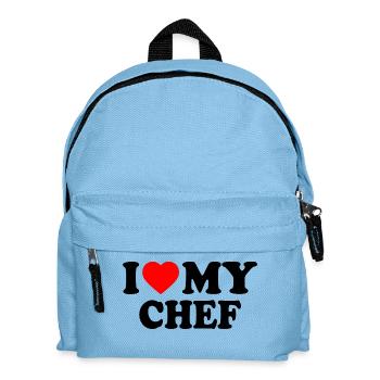 I love my chef - Kinder Rucksack - Hellblau - Vorne