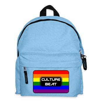 Kultur Beat Pride Logo - Kinder Rucksack - Hellblau - Vorne