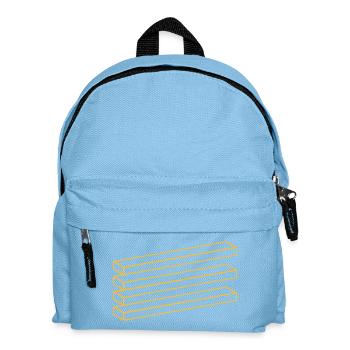 Optical Illusion Geometry Minimalist Puzzle - Kids' Backpack - light blue - Front