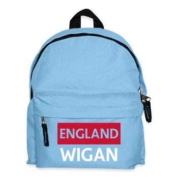 England Wigan Football Emblem - Kids' Backpack - light blue - Front