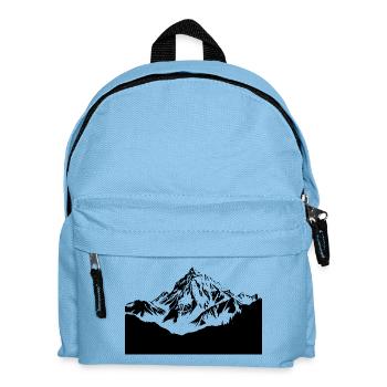 hiking climbing mountain - Kids' Backpack - light blue - Front