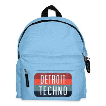 Detroit Techno Neon Emblem - Kids' Backpack - light blue - Front