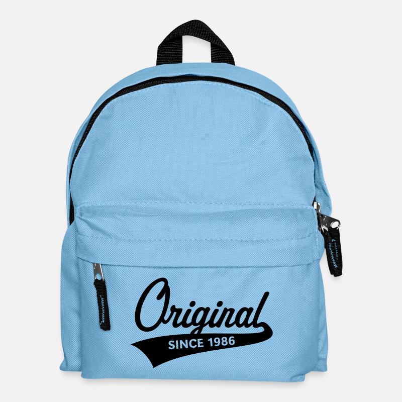 Original Since 1986 (Geburtsjahr, Geburtstag / B) - Kinder Rucksack - Hellblau