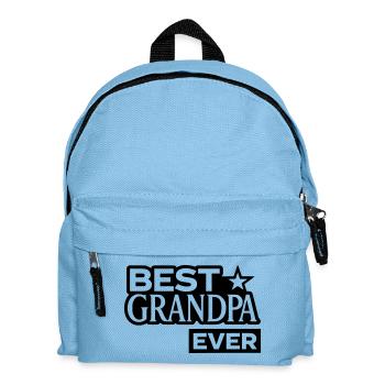 Best Grandpa Ever mit Stern - Bester Opa  - Kinder Rucksack - Hellblau - Vorne