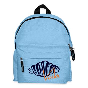 Croissants Voilà - Kids' Backpack - light blue - Front