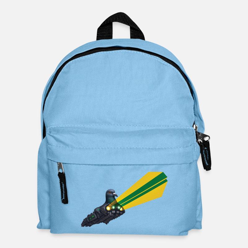 SPACE BIRD – Geek & Science-Fiction - Kinder Rucksack - Hellblau