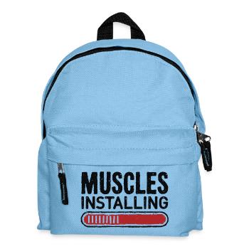 Installing Muscles - Kids' Backpack - light blue - Front