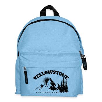 Hiking Yellowstone National Park - Kids' Backpack - light blue - Front