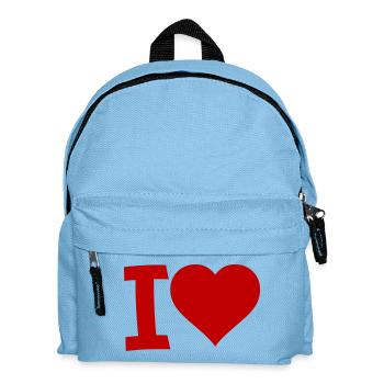 I Heart - Kids' Backpack - light blue - Front