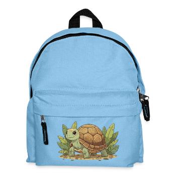 Tortue en douche dans la jungle - Sac à dos Enfant - bleu clair - Devant