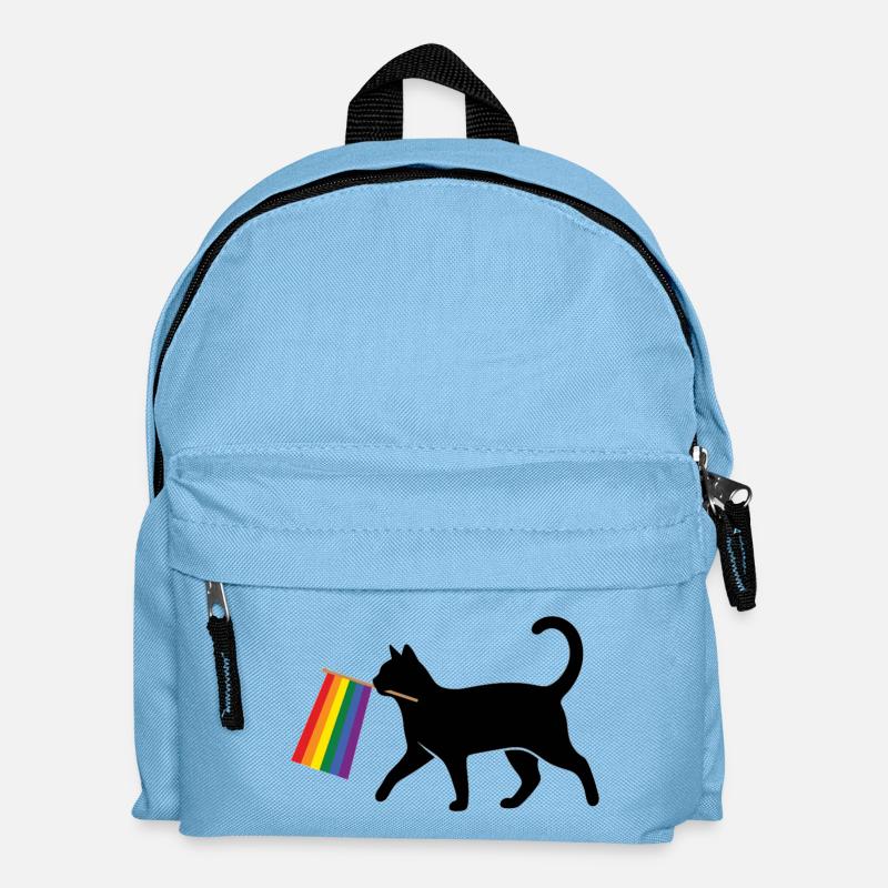 Pride Month LGBT – Ally Cat - Kinder Rucksack - Hellblau