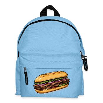 Sandwich illustration - Kids' Backpack - light blue - Front