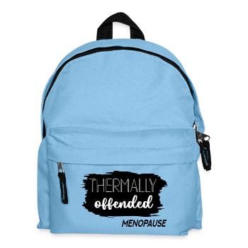 Hitzewallungen in den Wechseljahren - Kinder Rucksack - Hellblau - Vorne