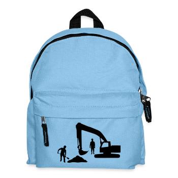 Kipper-Crew – Sandarbeiter - Kinder Rucksack - Hellblau - Vorne