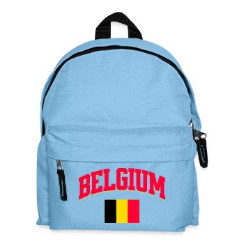 Belge Football Lover Retro Sports Design - Sac à dos Enfant - bleu clair - Devant