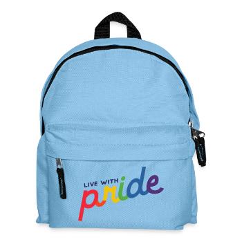 Live with pride - Kids' Backpack - light blue - Front