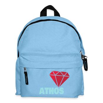 Athos als Diamant - Kinder Rucksack - Hellblau - Vorne