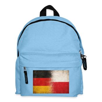 Germany Poland Friendship Grunge Flag - Kids' Backpack - light blue - Front