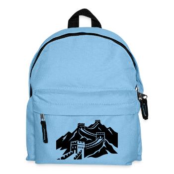 Chinesische Mauer - Kinder Rucksack - Hellblau - Vorne