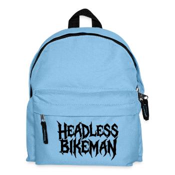 HeadlessBikeman_Typography - Kids' Backpack - light blue - Front