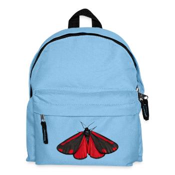 Cinnabar Moth Tyria jacobaeae - Kids' Backpack - light blue - Front