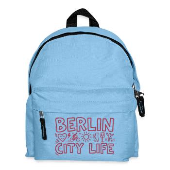 Berlin - City Life. Stadt mit Charme und Stil - Kinder Rucksack - Hellblau - Vorne