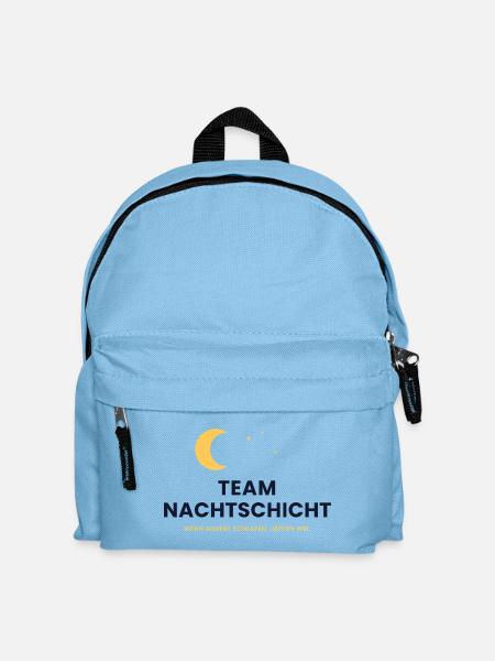 Team Nachtschicht - Kinder Rucksack - Hellblau
