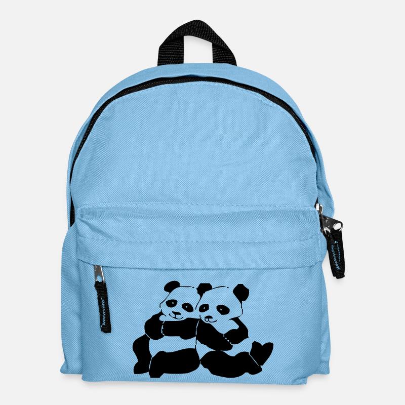 Panda - Kinder Rucksack - Hellblau