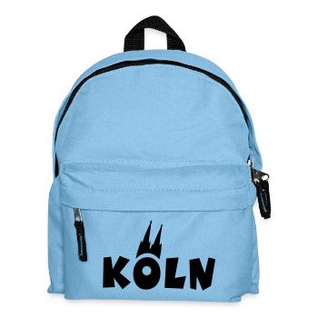 Köln mit Kölner Dom - Kinder Rucksack - Hellblau - Vorne