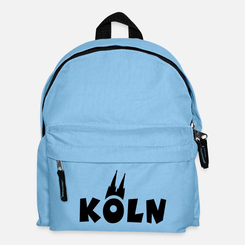 Köln mit Kölner Dom - Kinder Rucksack - Hellblau