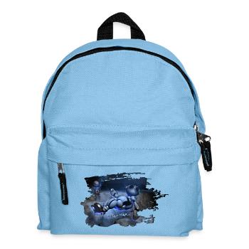robo moon - Kinder Rucksack - Hellblau - Vorne