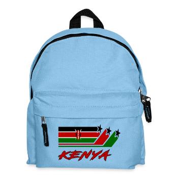 Drapeau Kenya / Kenya Cadeau drapeau national - Sac à dos Enfant - bleu clair - Devant
