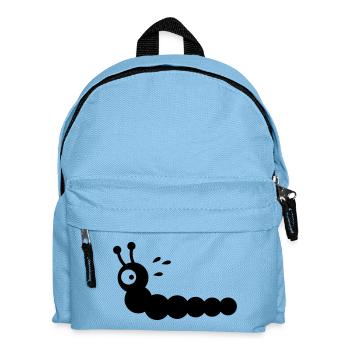 Angstschwitzender Wurm - Kinder Rucksack - Hellblau - Vorne