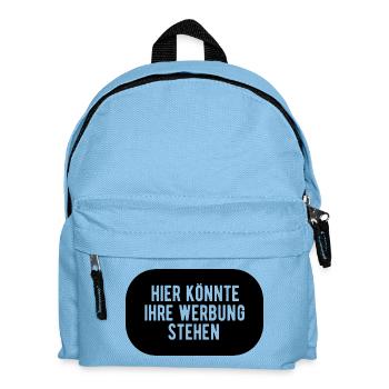 Hier könnte ihre Werbung stehen - Kinder Rucksack - Hellblau - Vorne