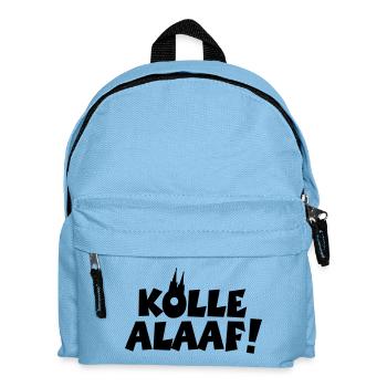 Kölle Alaaf! Kölner Karneval mit Kölner Dom - Kinder Rucksack - Hellblau - Vorne