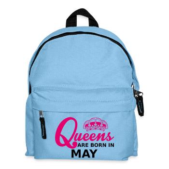 queens are born in may - Sac à dos Enfant - bleu clair - Devant
