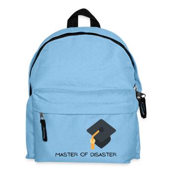 Maître du désastre avec chapeau de graduation - Sac à dos Enfant - bleu clair - Devant